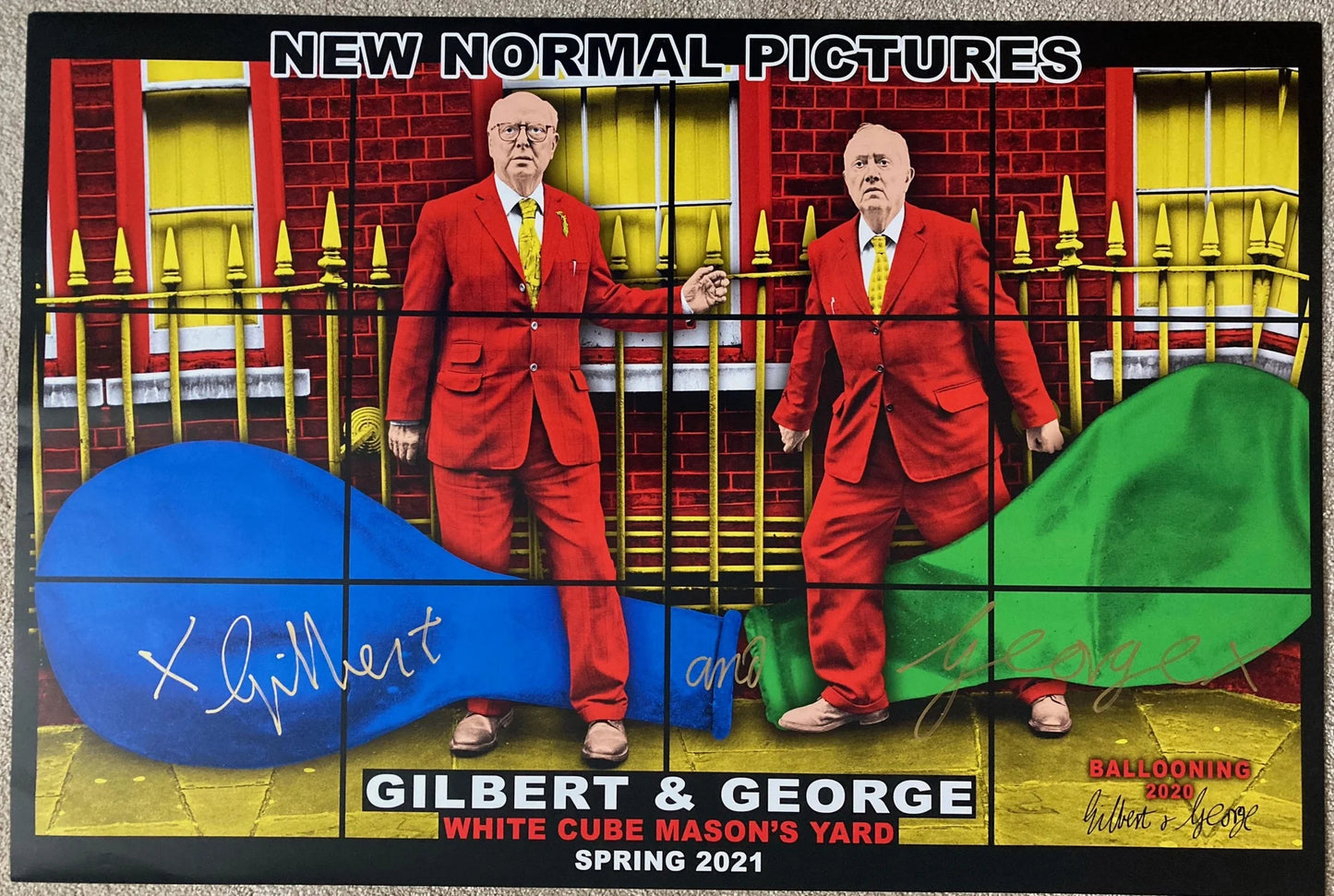 Gilbert & George - New Normal Pictures, 2021 - Poster Set x 4 *Signed*