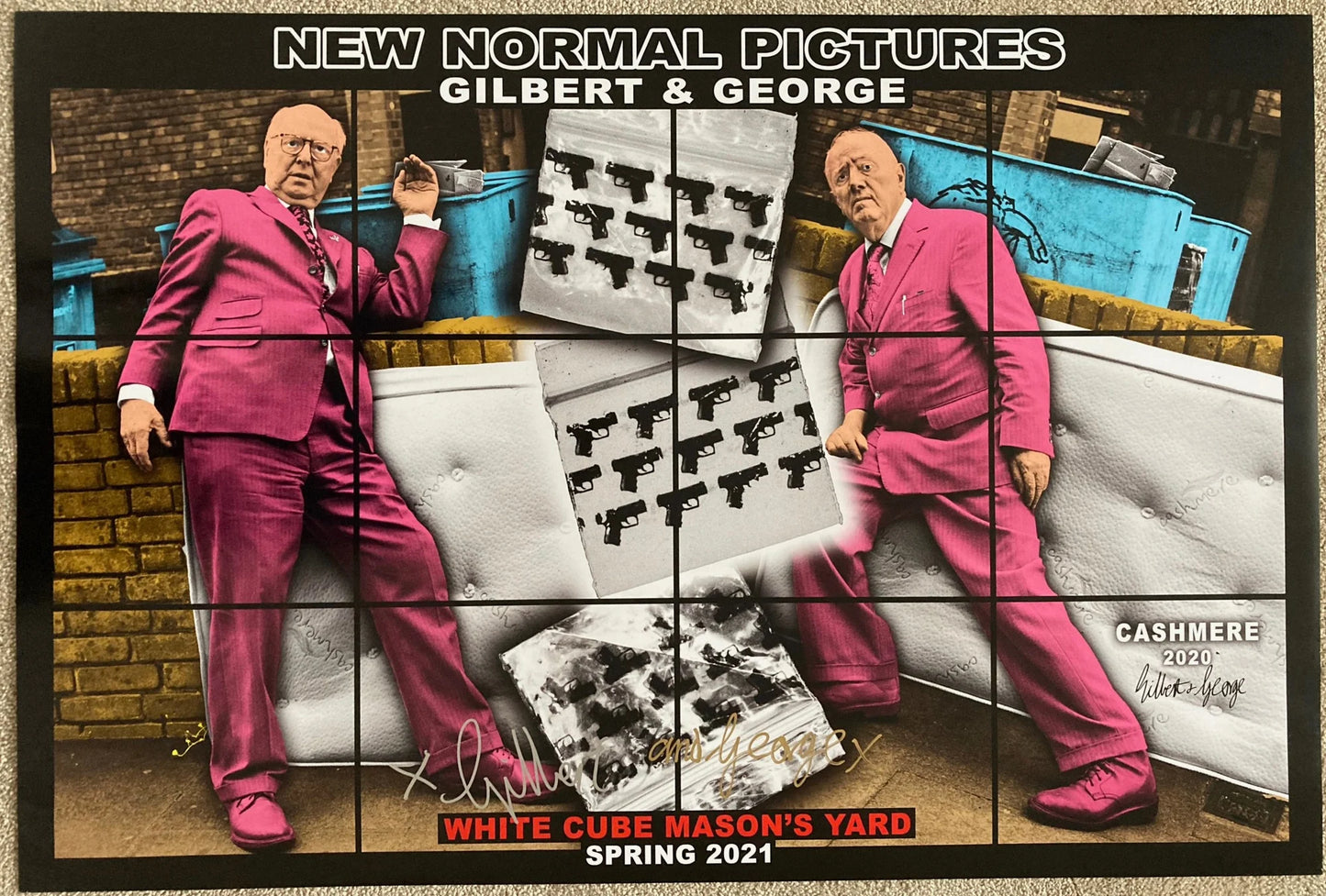 Gilbert & George - New Normal Pictures, 2021 - Poster Set x 4 *Signed*
