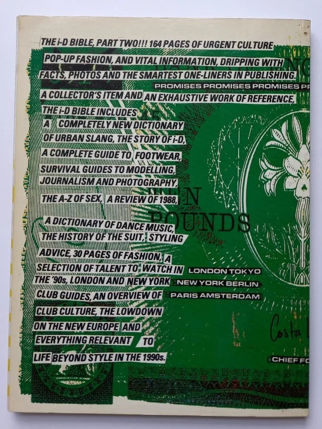 i-D Magazine - Bible Part Two *Green - 1989*