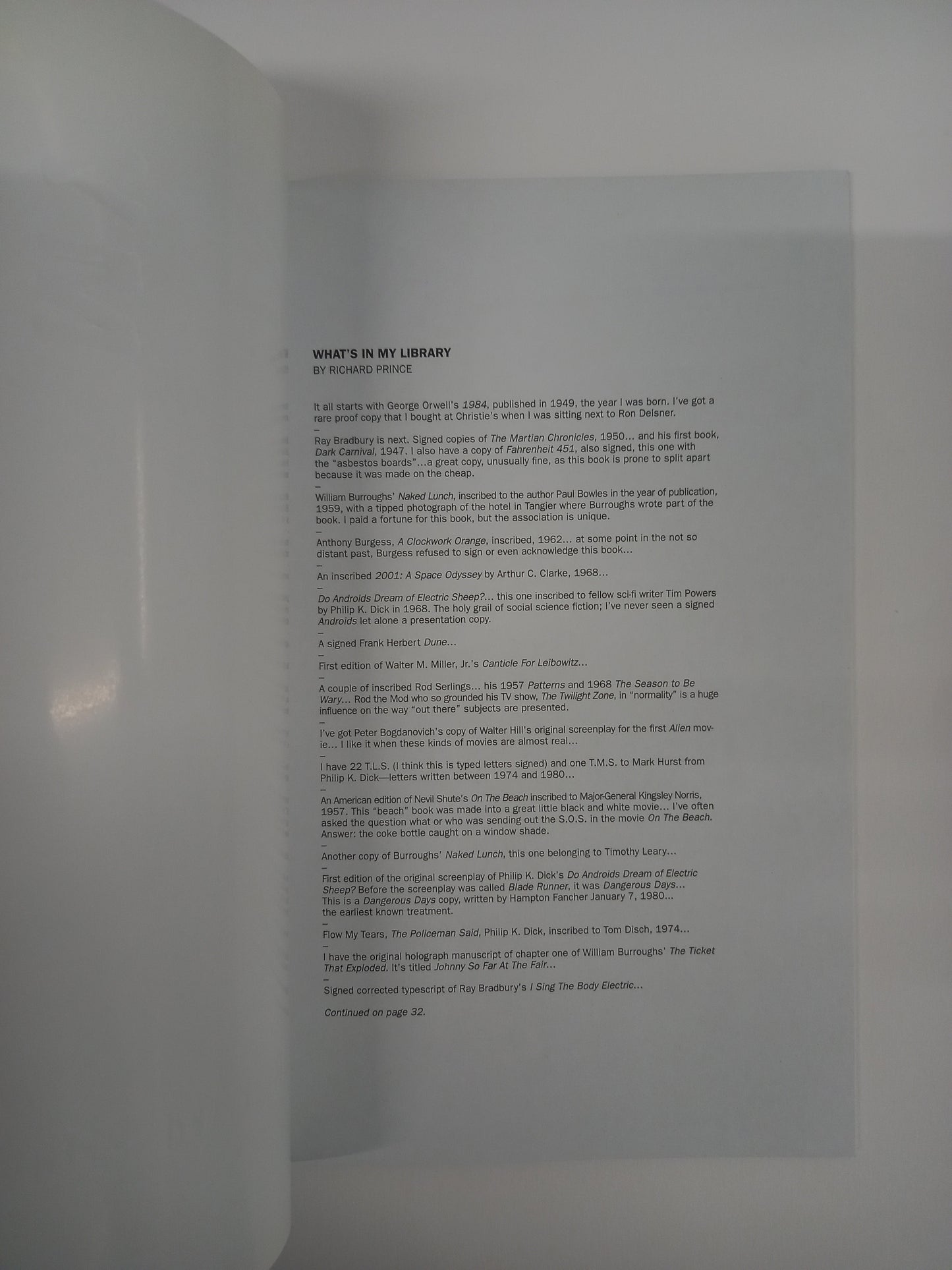 Richard Prince - What's In My Library